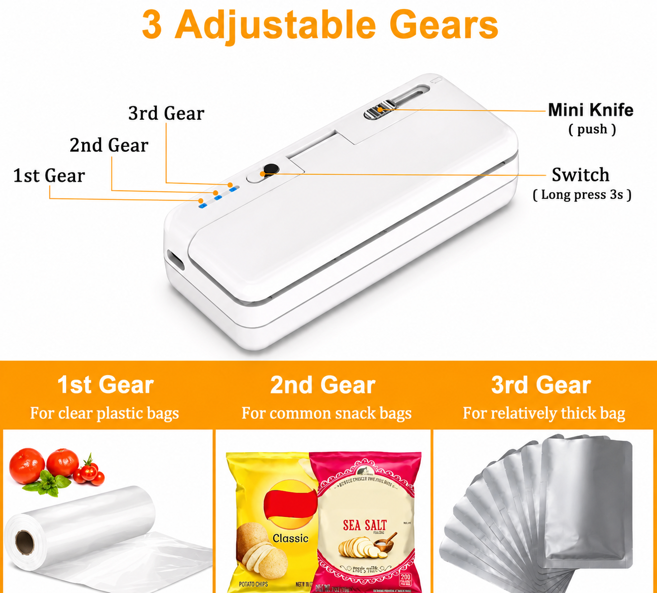 2-in-1 Mini Bag Sealer & Cutter